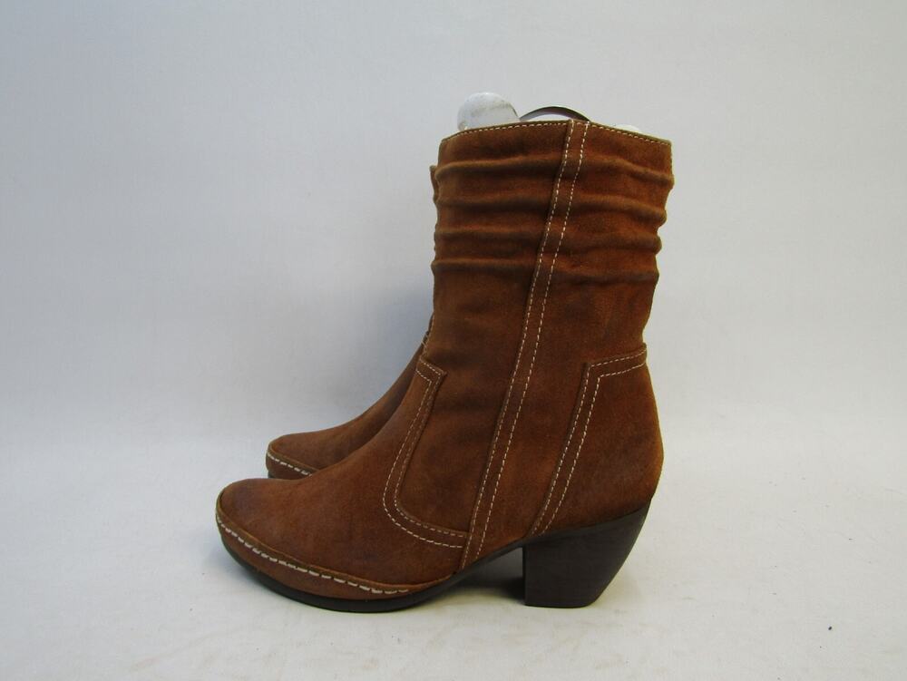 Antelope Womens Size 36 EUR Brown Suede Zip Slouch Ankle Fashion Boots Bootie